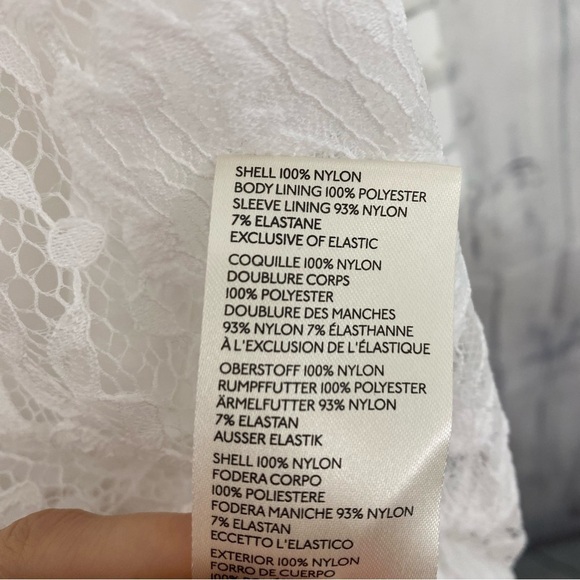 NEW Free People Dress Ivory Off White Hailee Lace Tie Back Minidress Open Back - Picture 11 of 12